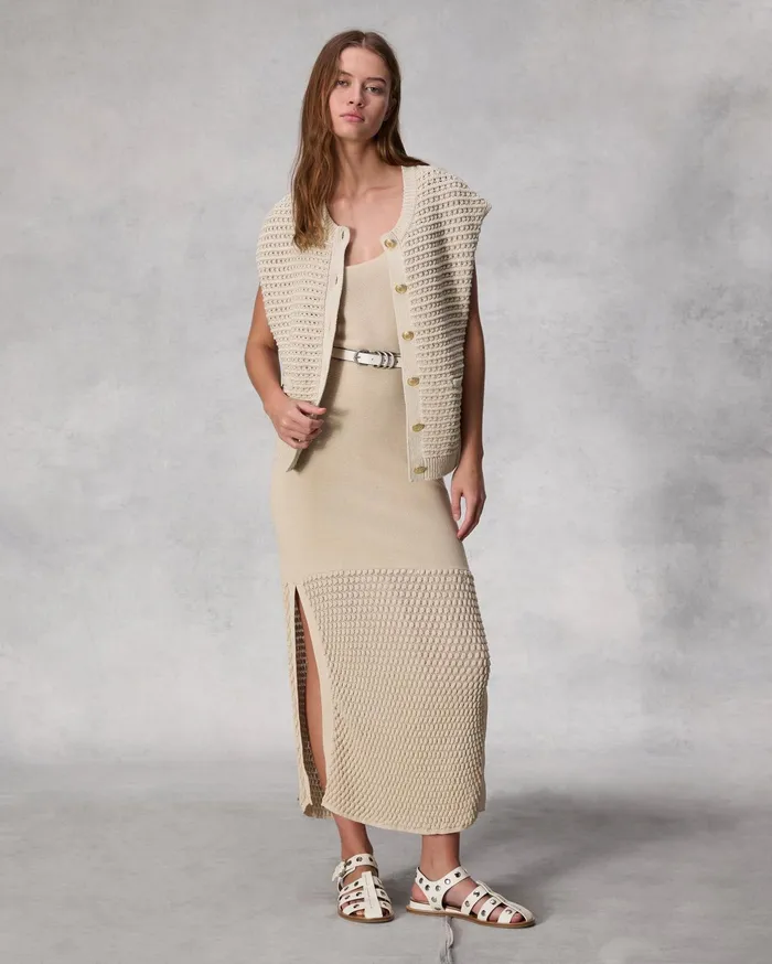 Rag and Bone Georgia Cotton Nylon Dress Beige Women Dresses and Skirts Rag and Bone Georgia Cotton Nylon Dress Beige Women Dresses and Skirts