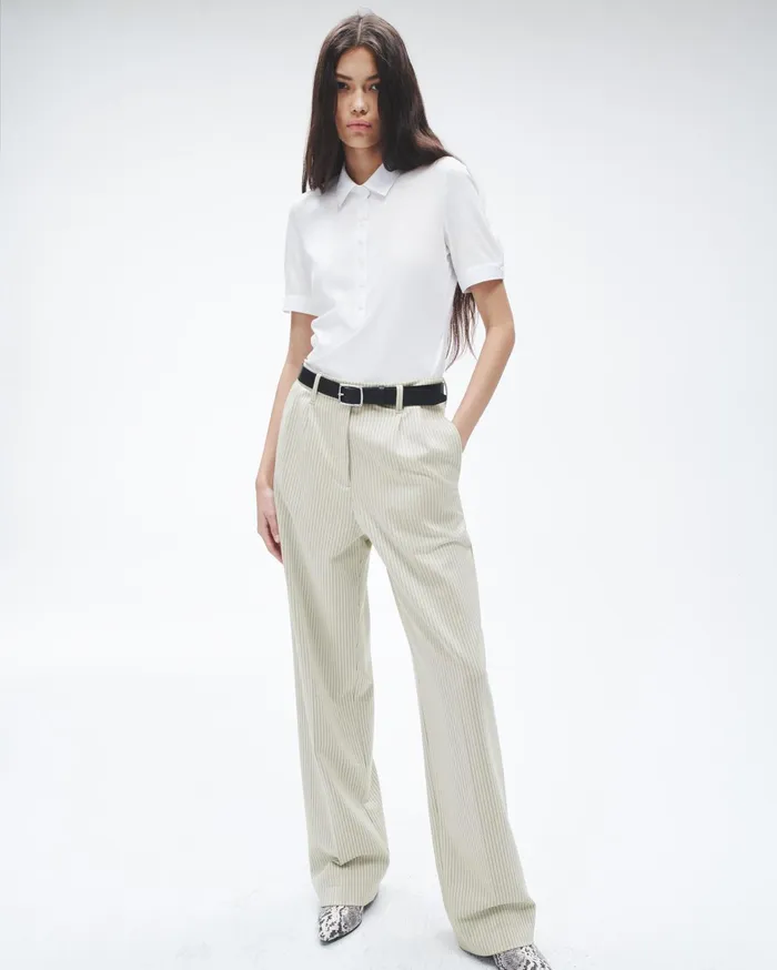 Rag and Bone Marianne Ponte Pant Ivory Stripe Women Pants