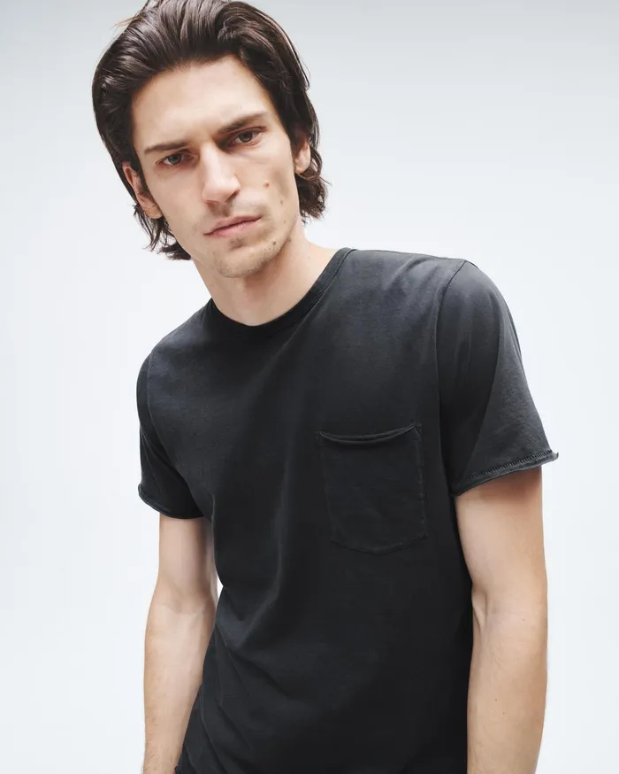 Rag and Bone Miles Principal Jersey Tee Dark Grey Men TShirts Rag and Bone Miles Principal Jersey Tee Dark Grey Men TShirts