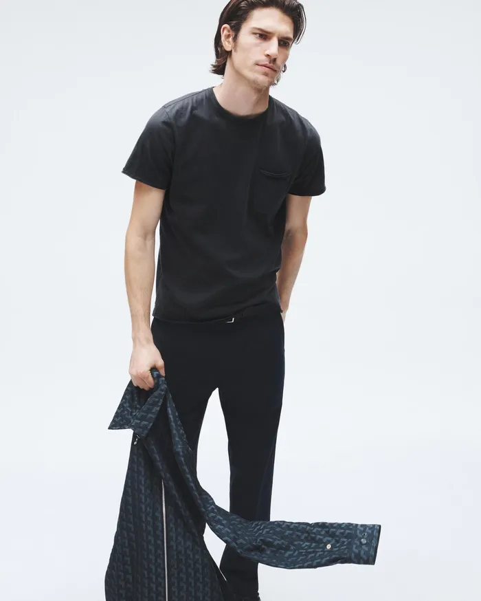 Rag and Bone Miles Principal Jersey Tee Dark Grey Men TShirts Rag and Bone Miles Principal Jersey Tee Dark Grey Men TShirts