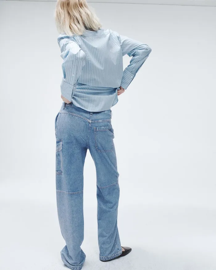 Rag and Bone Miramar Nora Cargo Celeste Women WideLeg Rag and Bone Miramar Nora Cargo Celeste Women WideLeg