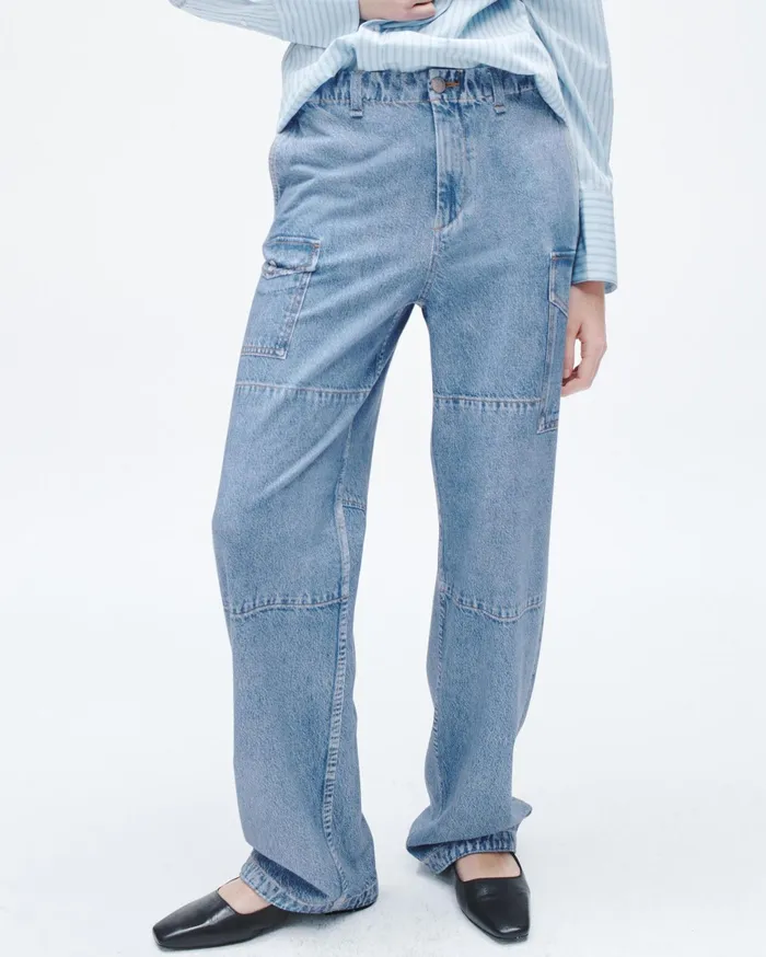 Rag and Bone Miramar Nora Cargo Celeste Women WideLeg Rag and Bone Miramar Nora Cargo Celeste Women WideLeg