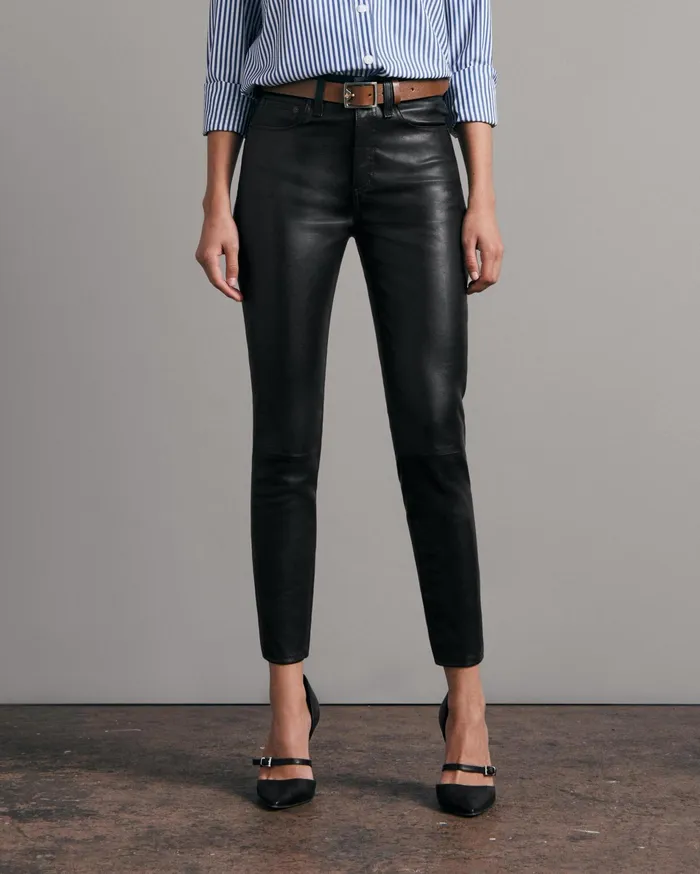 Rag and Bone Nina High Black Women Pants