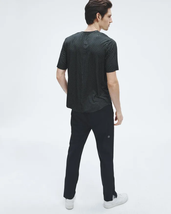 Rag and Bone Pursuit Hayden Tee Black Geometric Stud Men TShirts Rag and Bone Pursuit Hayden Tee Black Geometric Stud Men TShirts