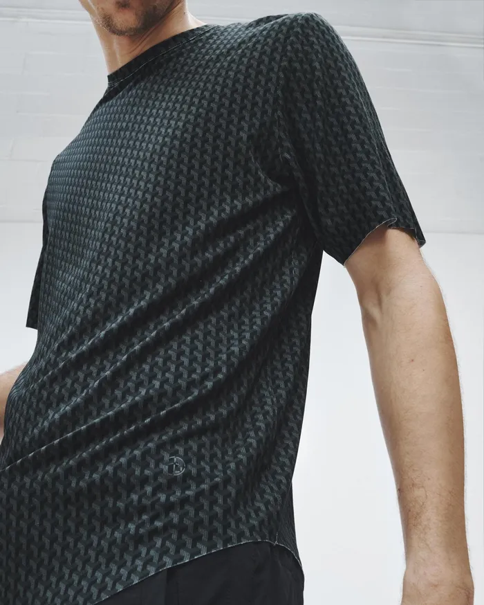 Rag and Bone Pursuit Hayden Tee Black Geometric Stud Men TShirts Rag and Bone Pursuit Hayden Tee Black Geometric Stud Men TShirts