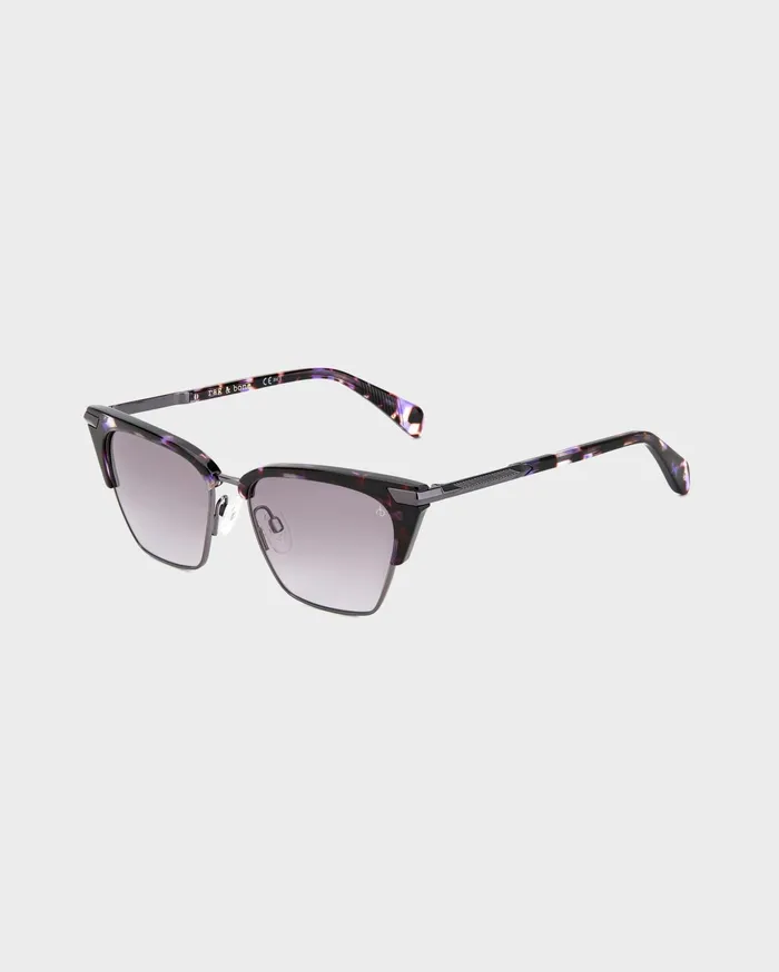 Rag and Bone Tana Violet Havana Women Sunglasses