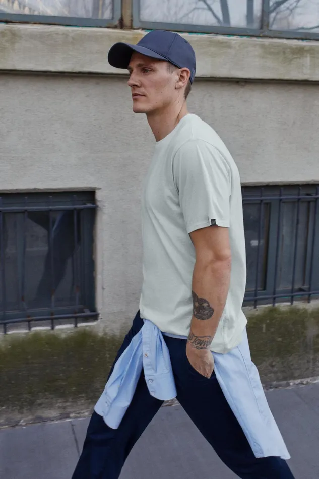 Rag and Bone Zero Gravity Classic Tee Sky Blue Men TShirts