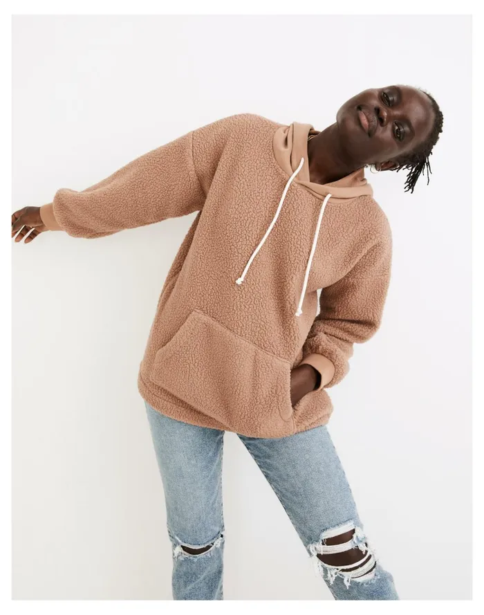 Resourced Fleece Bubble Sleeve Hoodie Sweatshirt Faded Earth Women Madewell Sweatshirts and Sweatpants Resourced Fleece Bubble Sleeve Hoodie Sweatshirt Faded Earth Women Madewell Sweatshirts and Sweatpants