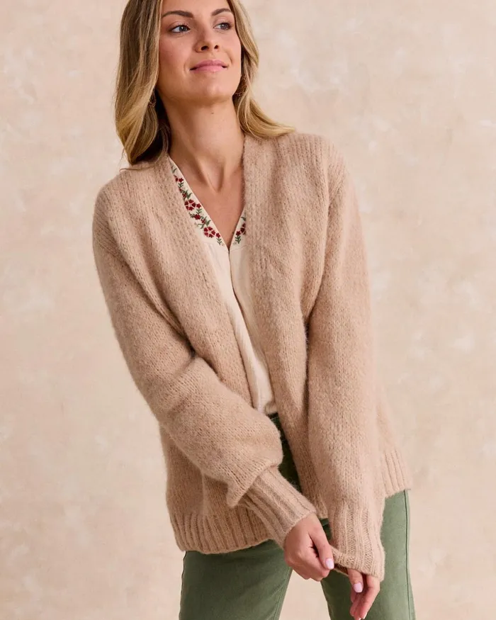 Rebeca Camel Mada Camel Women Polin Et Moi Cardigans And Sweaters