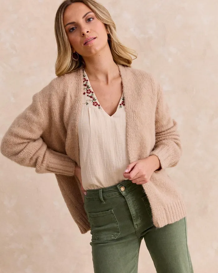 Rebeca Camel Mada Camel Women Polin Et Moi Cardigans And Sweaters