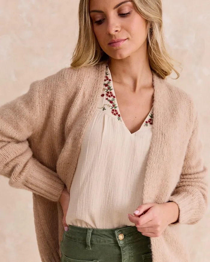 Rebeca Camel Mada Camel Women Polin Et Moi Cardigans And Sweaters