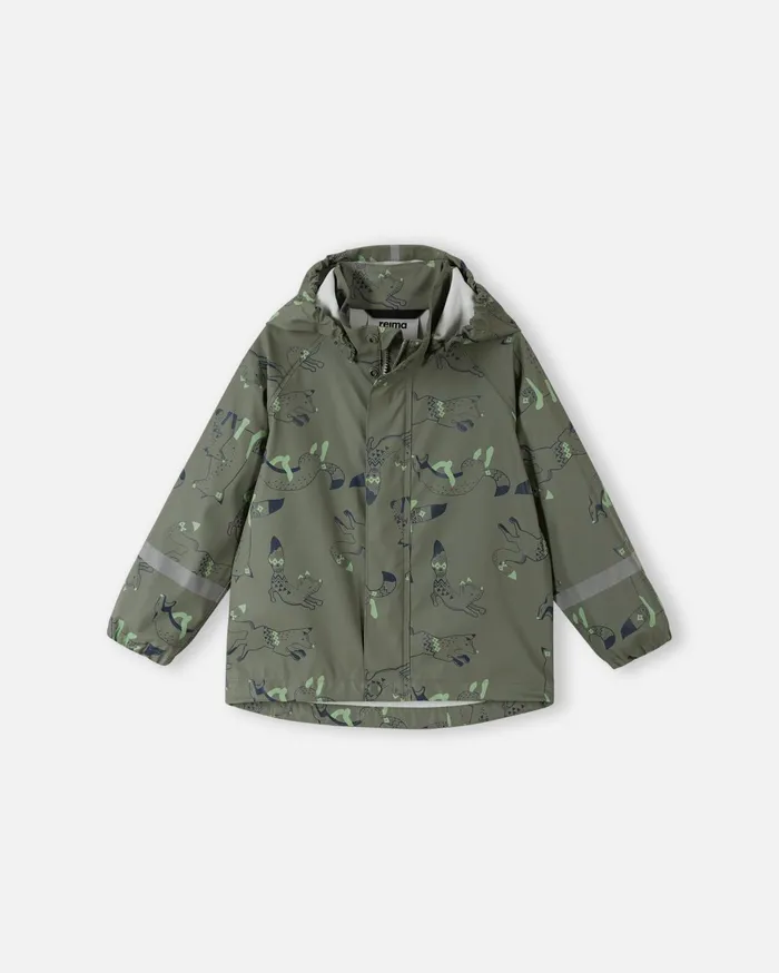 Reima Rain Jackets Waterproof Rain Jacket 8211 Vesi Greyish Green 8211 Kids