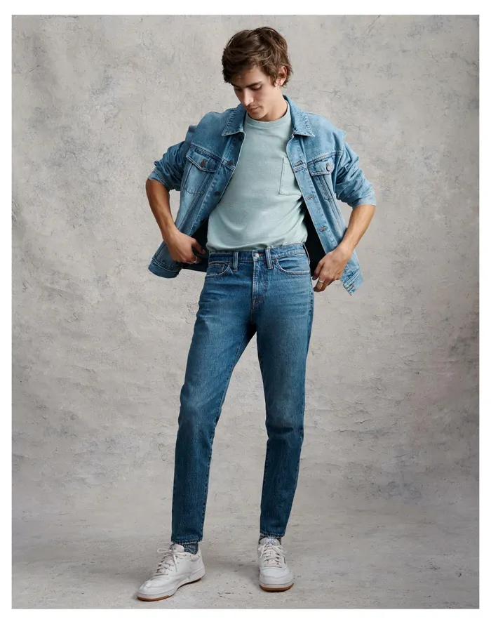 Relaxed Long Sleeve Tee Porous Grey Men Madewell Tees