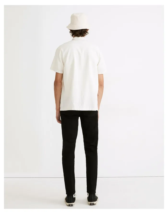 Relaxed Taper Jeans In Saturated Black Wash Black Men Madewell Jeans