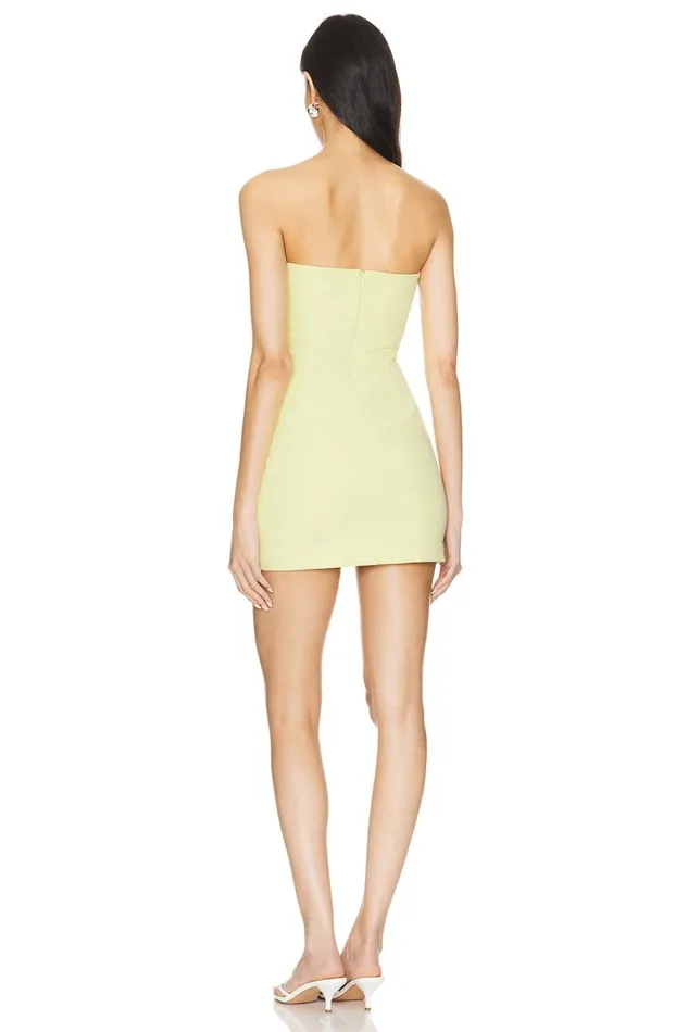 Renn Mini Dress Baby Yellow Women Lovers Friends Dresses Renn Mini Dress Baby Yellow Women Lovers Friends Dresses