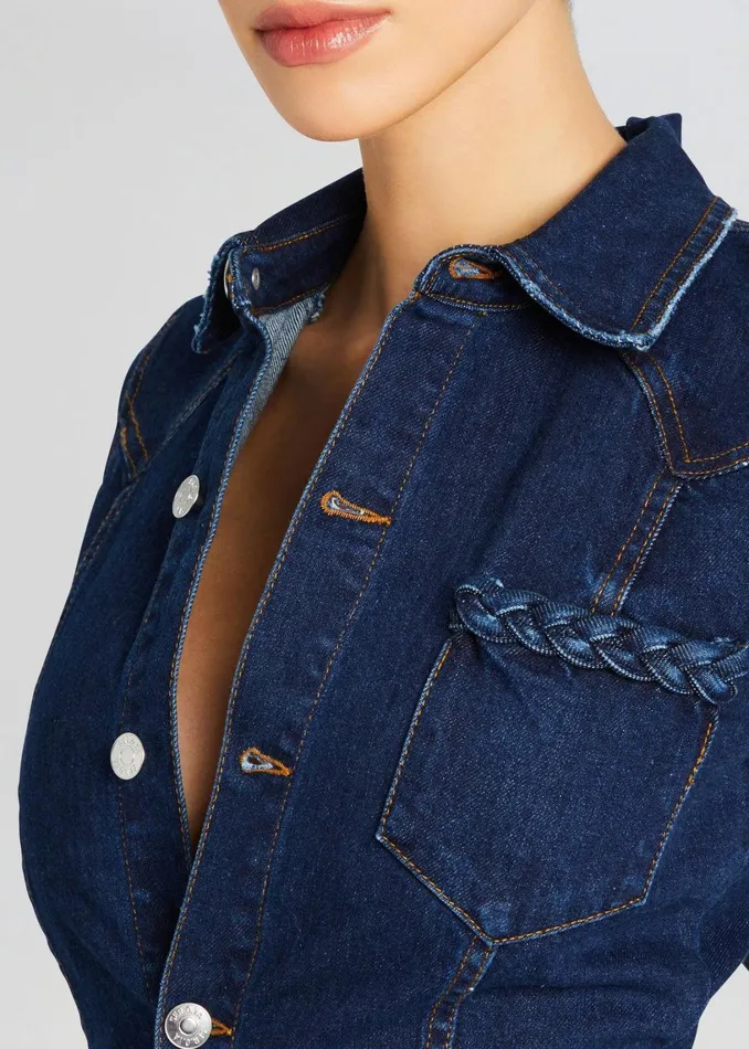 Retrofete Denim Alice Jumpsuit Deep Sea 8211 Women