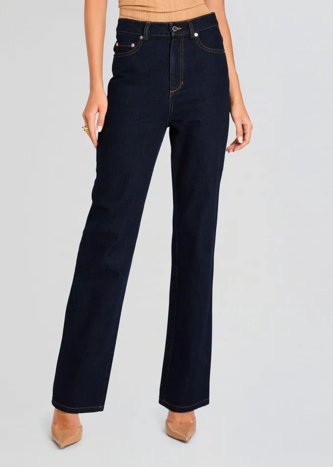 Retrofete Denim Brooklyn High Rise Straight Jean Rinse 8211 Women