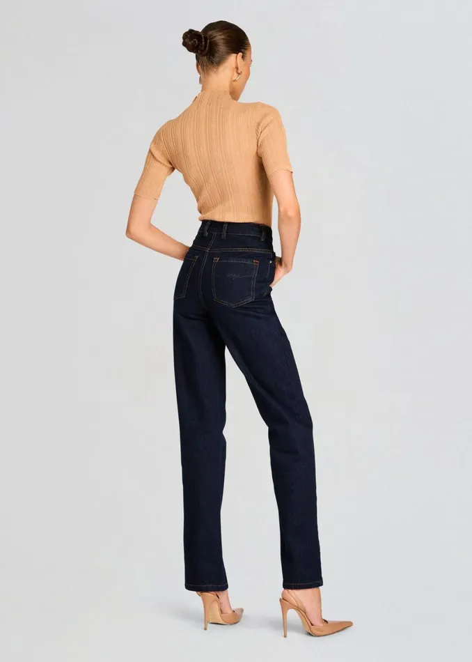 Retrofete Denim Brooklyn High Rise Straight Jean Rinse 8211 Women