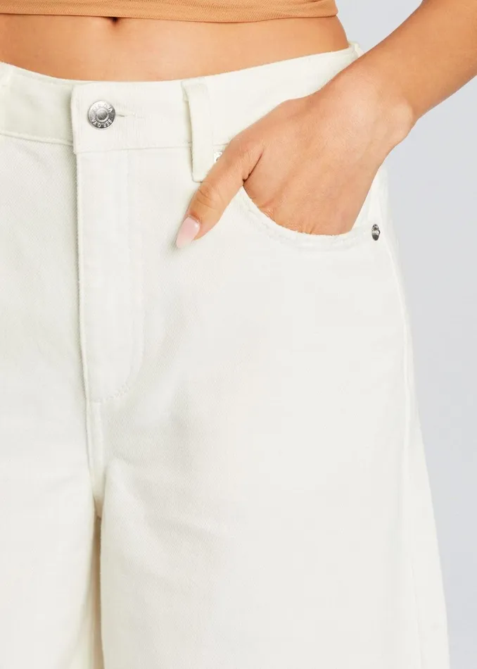 Retrofete Denim Valli Mid Rise Bermuda Short White 8211 Women