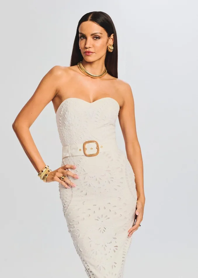 Retrofete Dresses Aisha Midi Dress White 8211 Women