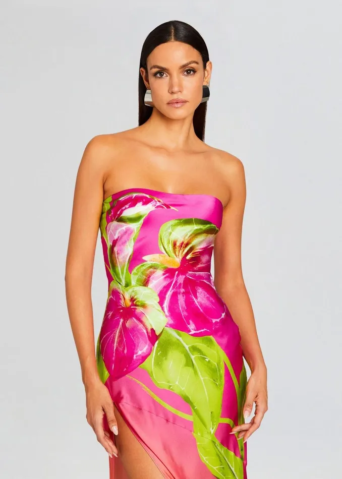 Retrofete Dresses Aiyanna Silk Dress Ombre Anthurium 8211 Women