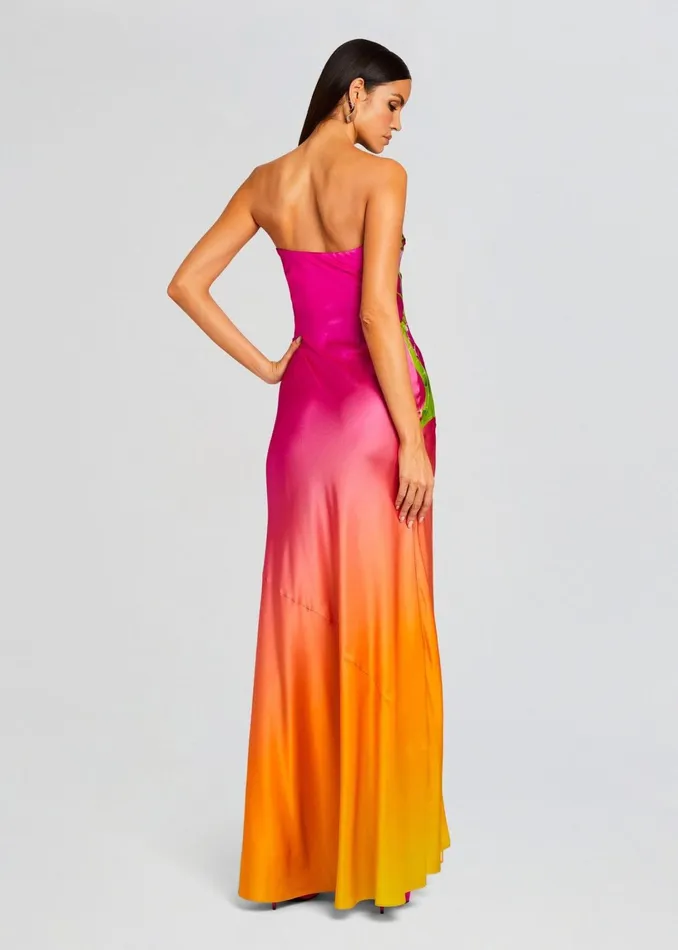 Retrofete Dresses Aiyanna Silk Dress Ombre Anthurium 8211 Women