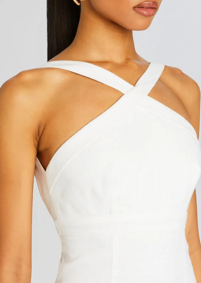 Retrofete Dresses Linen Mini Dress White 8211 Women