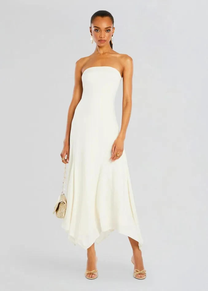 Retrofete Dresses Lucia Maxi Dress Porcelain 8211 Women