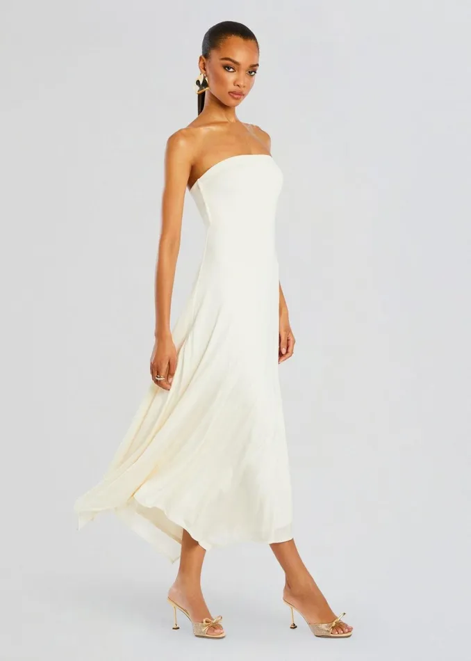 Retrofete Dresses Lucia Maxi Dress Porcelain 8211 Women