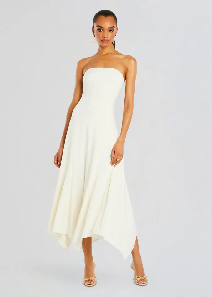 Retrofete Dresses Lucia Maxi Dress Porcelain 8211 Women