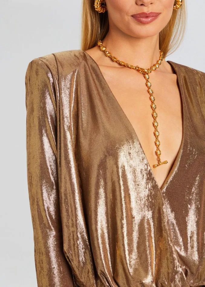 Retrofete Dresses Marilyn Dress Bronze Gold 8211 Women