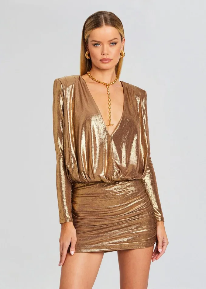 Retrofete Dresses Marilyn Dress Bronze Gold 8211 Women
