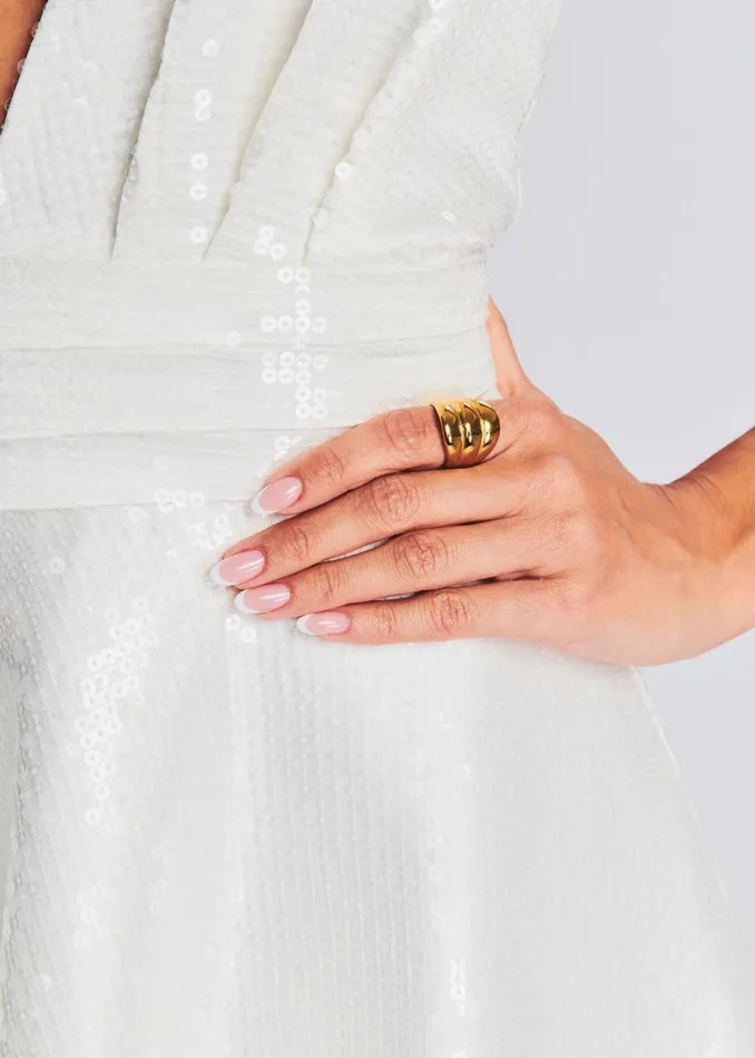 Retrofete Dresses Natasha Sequin Dress Whitesequin 8211 Women