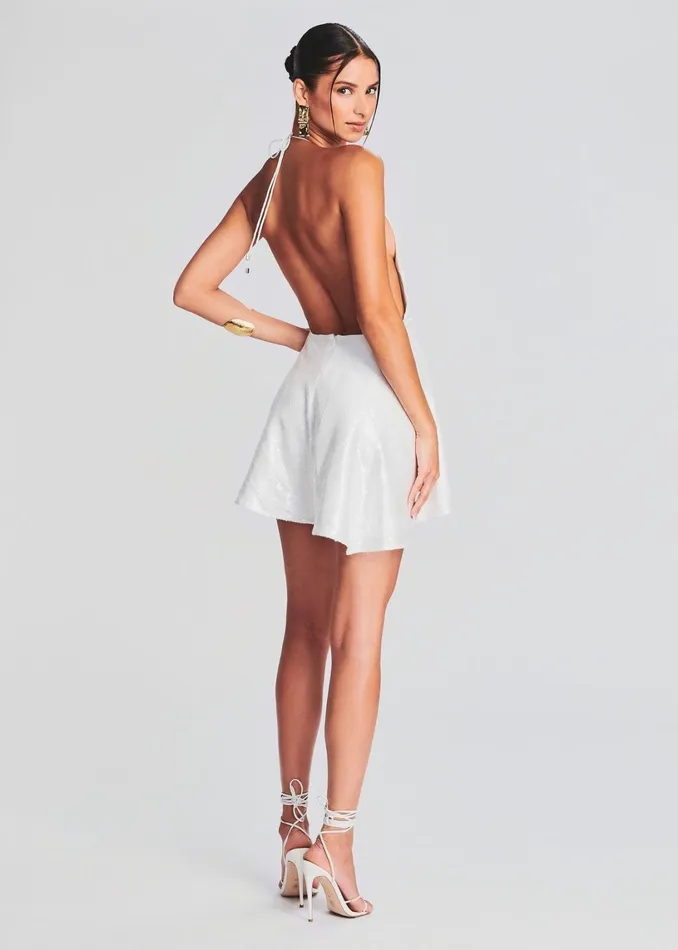 Retrofete Dresses Natasha Sequin Dress Whitesequin 8211 Women