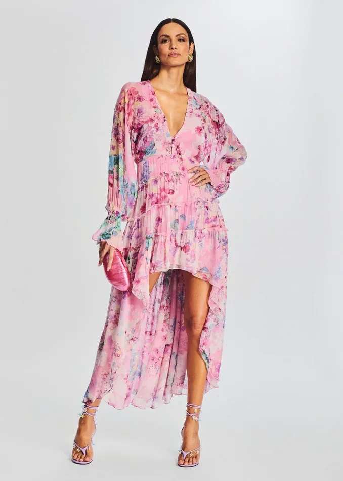 Retrofete Dresses Sage High Low Dress Pink 8211 Women