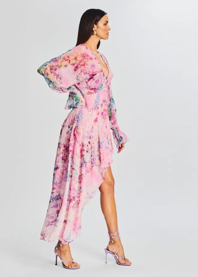 Retrofete Dresses Sage High Low Dress Pink 8211 Women