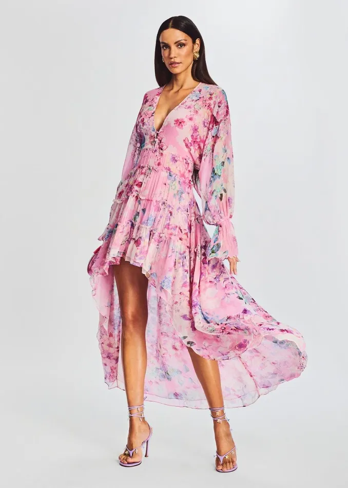 Retrofete Dresses Sage High Low Dress Pink 8211 Women