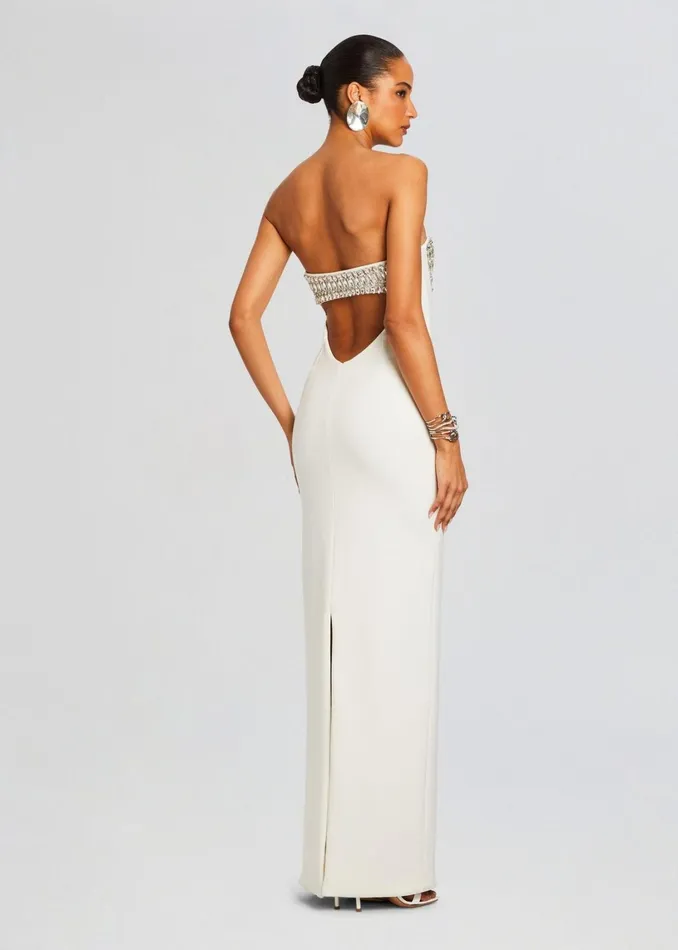 Retrofete Dresses Swan Embellished Dress Whitesilver 8211 Women
