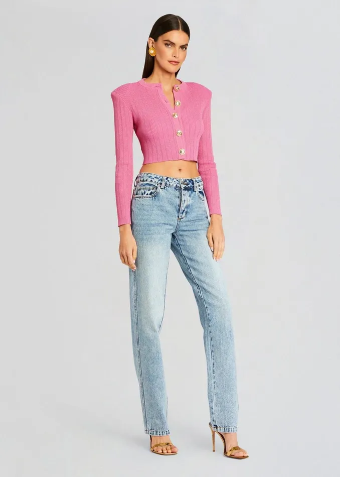 Retrofete Jackets Laurel Knit Jacket Metallic Candy Pink 8211 Women