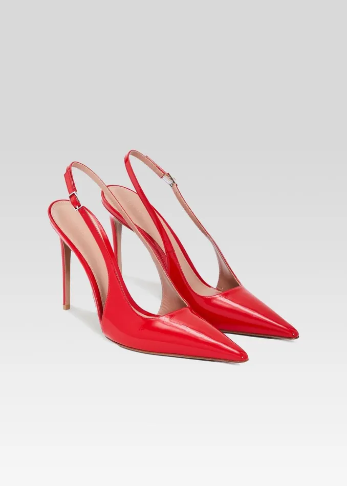 Retrofete Shoes Cindy Slingback Heel Red 8211 Women