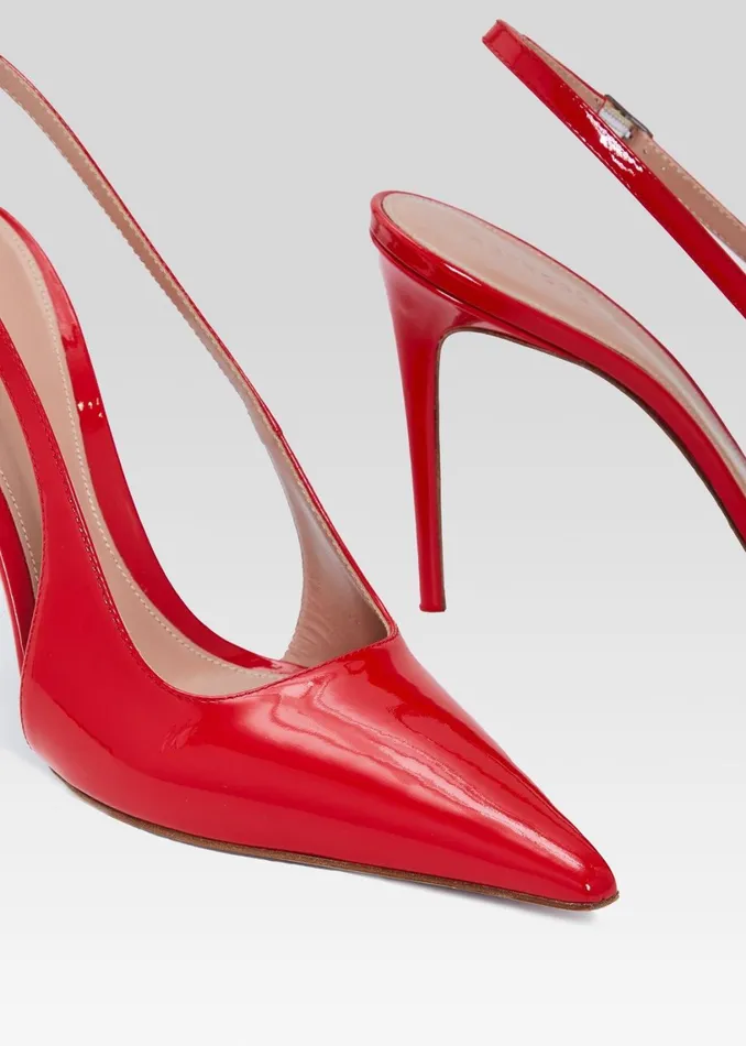 Retrofete Shoes Cindy Slingback Heel Red 8211 Women