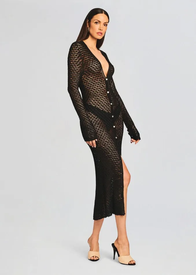 Retrofete Tops Allison Crochet Cardigan Black 8211 Women