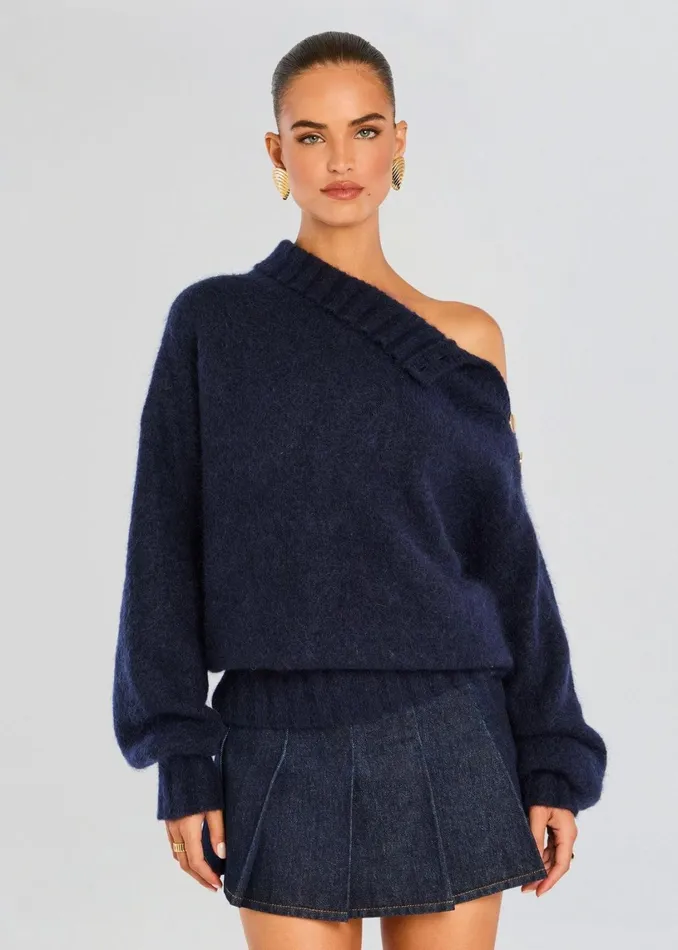 Retrofete Tops Amalia Sweater Inknavy 8211 Women
