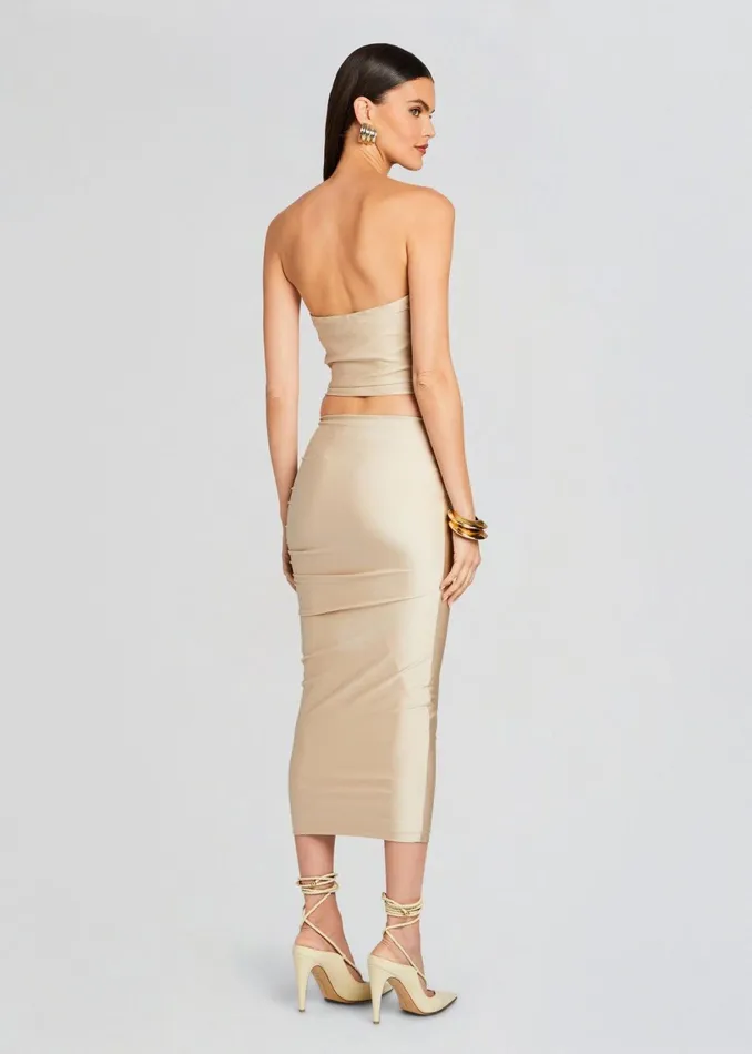 Retrofete Tops Debbi Strapless Top Gold 8211 Women