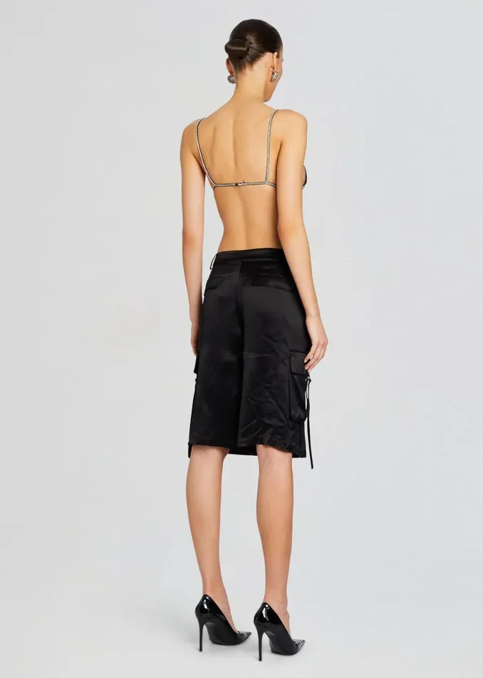 Retrofete Tops Deja Crystal Bra Blacksilver 8211 Women