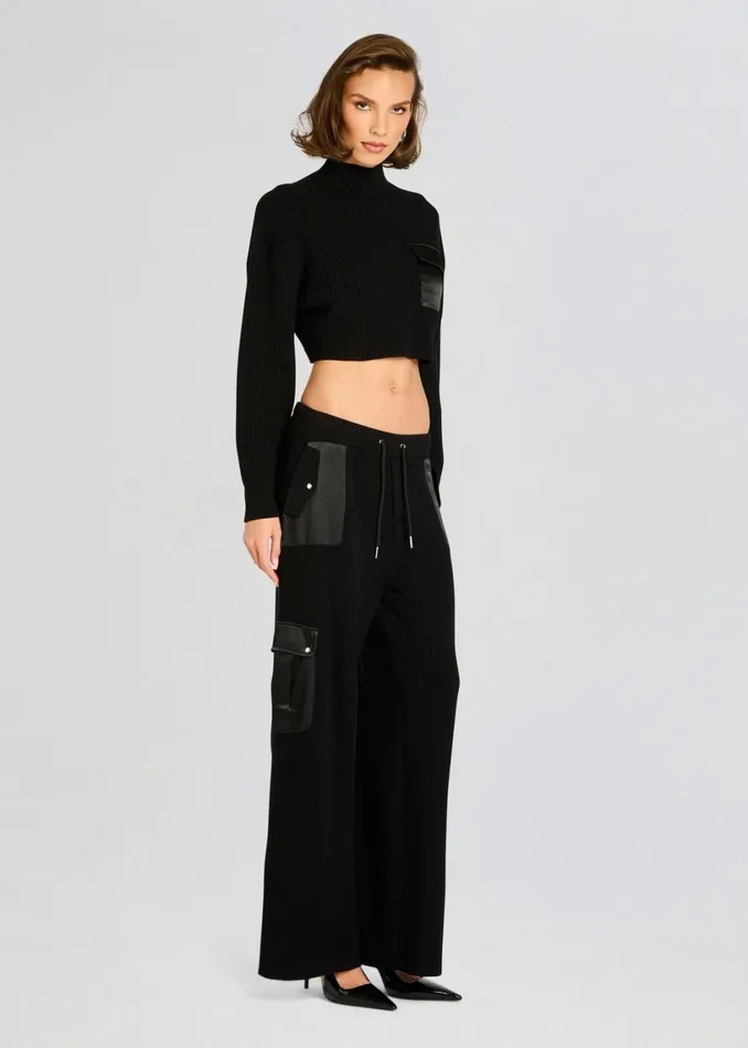 Retrofete Tops Donna Mid Cropped Sweater Black 8211 Women
