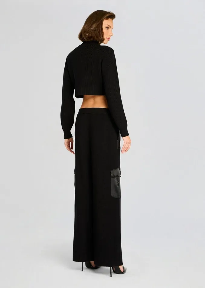 Retrofete Tops Donna Mid Cropped Sweater Black 8211 Women