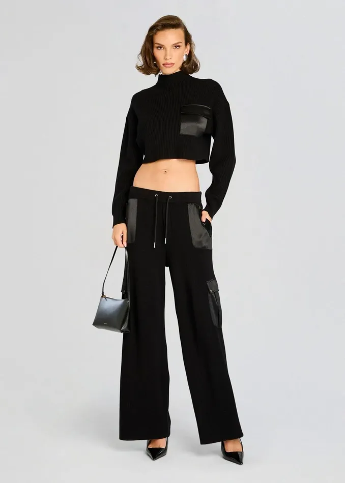 Retrofete Tops Donna Mid Cropped Sweater Black 8211 Women