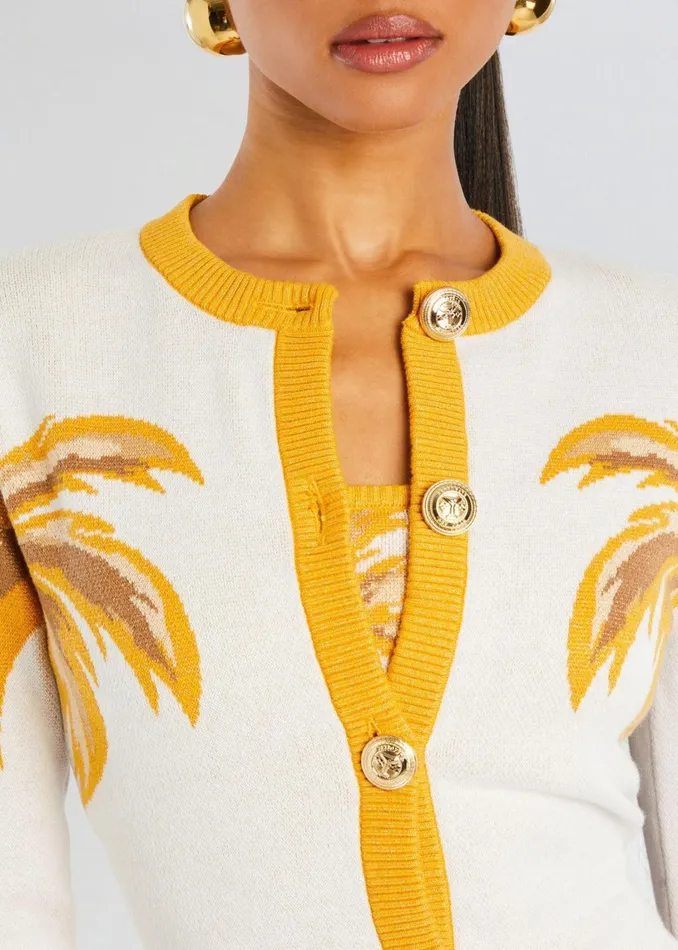 Retrofete Tops Dyna Knit Cardigan Metallic Multi 8211 Women