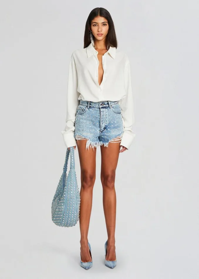 Retrofete Tops Gabbie Shirt White 8211 Women